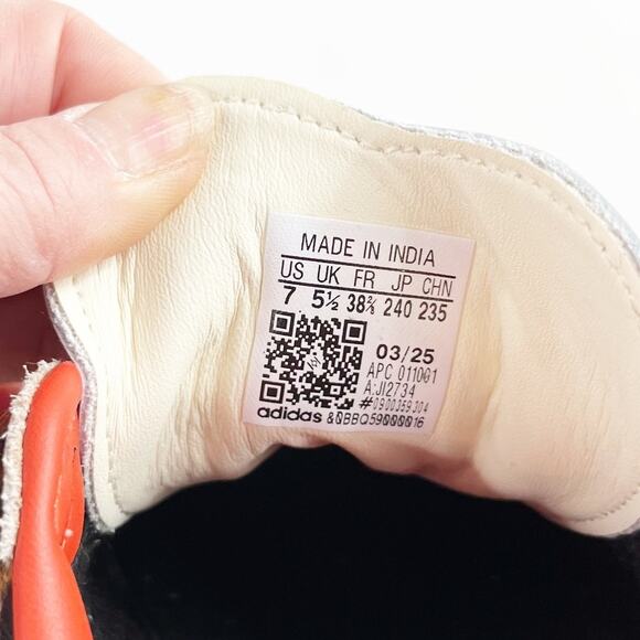 adidas samba Leopard Print Sneakers with Red and White Accents - Picture 6 of 7